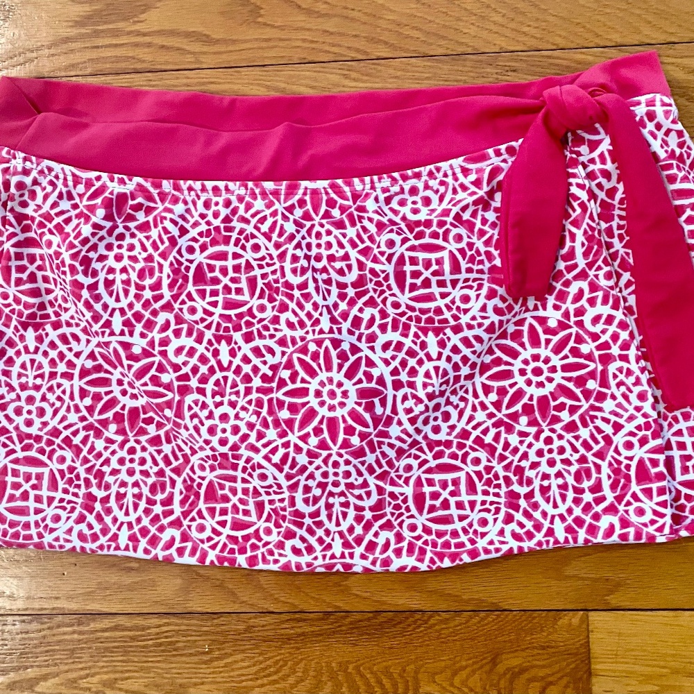 Athleta Skirted Bikini Bottom Size L